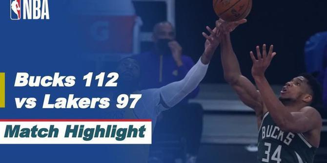 VIDEO: Highlights NBA, LA Lakers Kalah dari Milwaukee Bucks 97-112