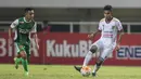 Miftahul Hamdi menorehkan quat-trick saat Bali United menaklukkan PS TNI dengan skor 4-2 di Stadiom Pakansari, Jawa Barat. (Bola.com/Vitalis Yogi Trisna)