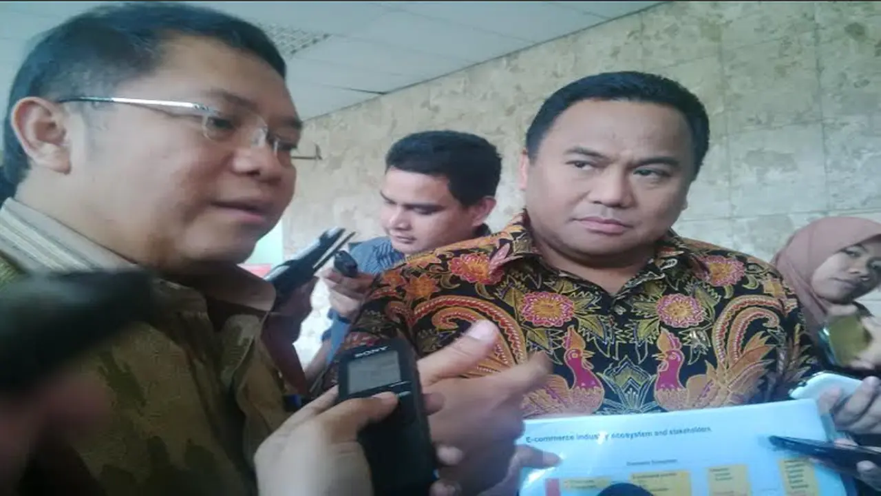 Menteri Perdagangan Rachmat Gobel dan Menkominfo Rudiantara