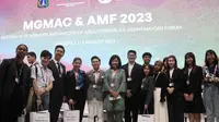 Delegasi pemuda dari kampanye regional yang didanai Uni Eropa tentang pengurangan sampah di Asia Tenggara dengan United Cities and Local Governments Asia-Pacific (UCLG ASPAC) pada Forum Wali Kota ASEAN di Jakarta pada 1 Agustus 2023. (Dok EU di ASEAN)