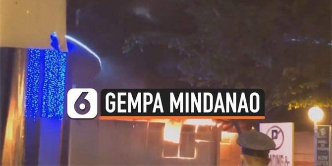 VIDEO: Gempa Mindanao, Atap Ambruk Hingga Mal Terbakar