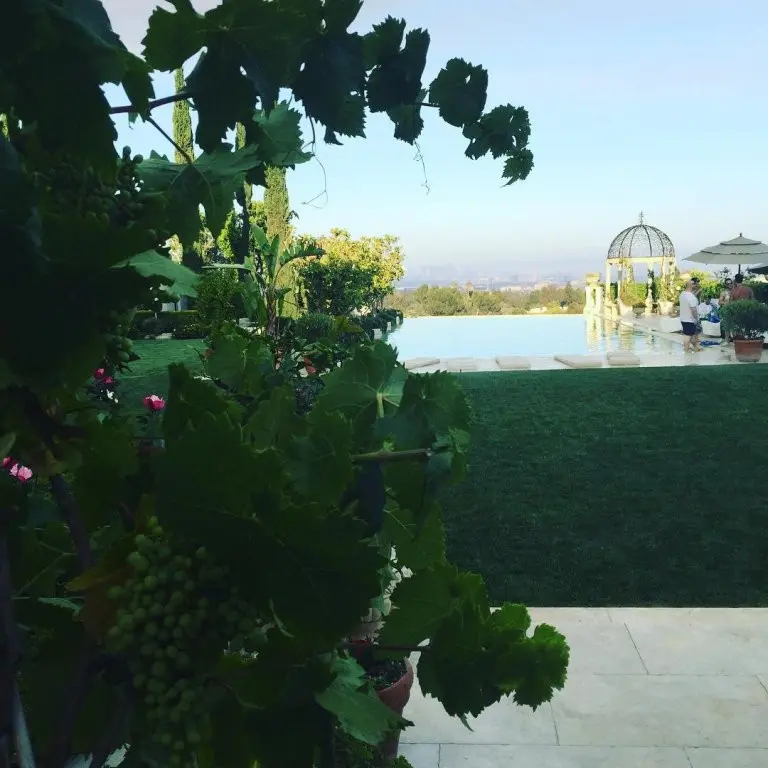 Kolam renang di rumah keluarga Gigi Hadid. (Mohamed Hadid/instagram)