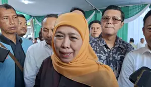 Khofifah mendapat dukungan Gibran di Pilkada Jatim 2024. (Dian Kurniawan/Liputan6.com)