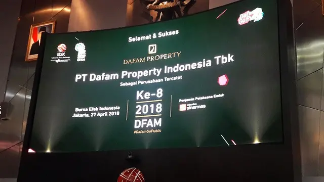 Dafam Property Indonesia menggelar IPO di BEI hari ini (27/4/2018) (Dok Foto: Liputan6.com/Bawono Yadika Tulus)