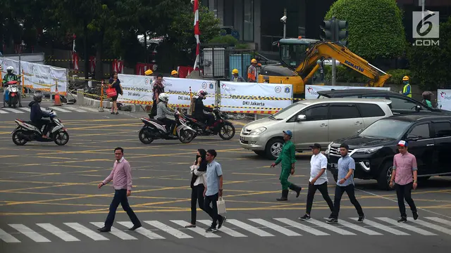 Sambut Asian Games, Jalur Khusus Pejalan Kaki Diperlebar