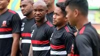 Madura United saat sesi latihan. (Bola.com/Aditya Wany)
