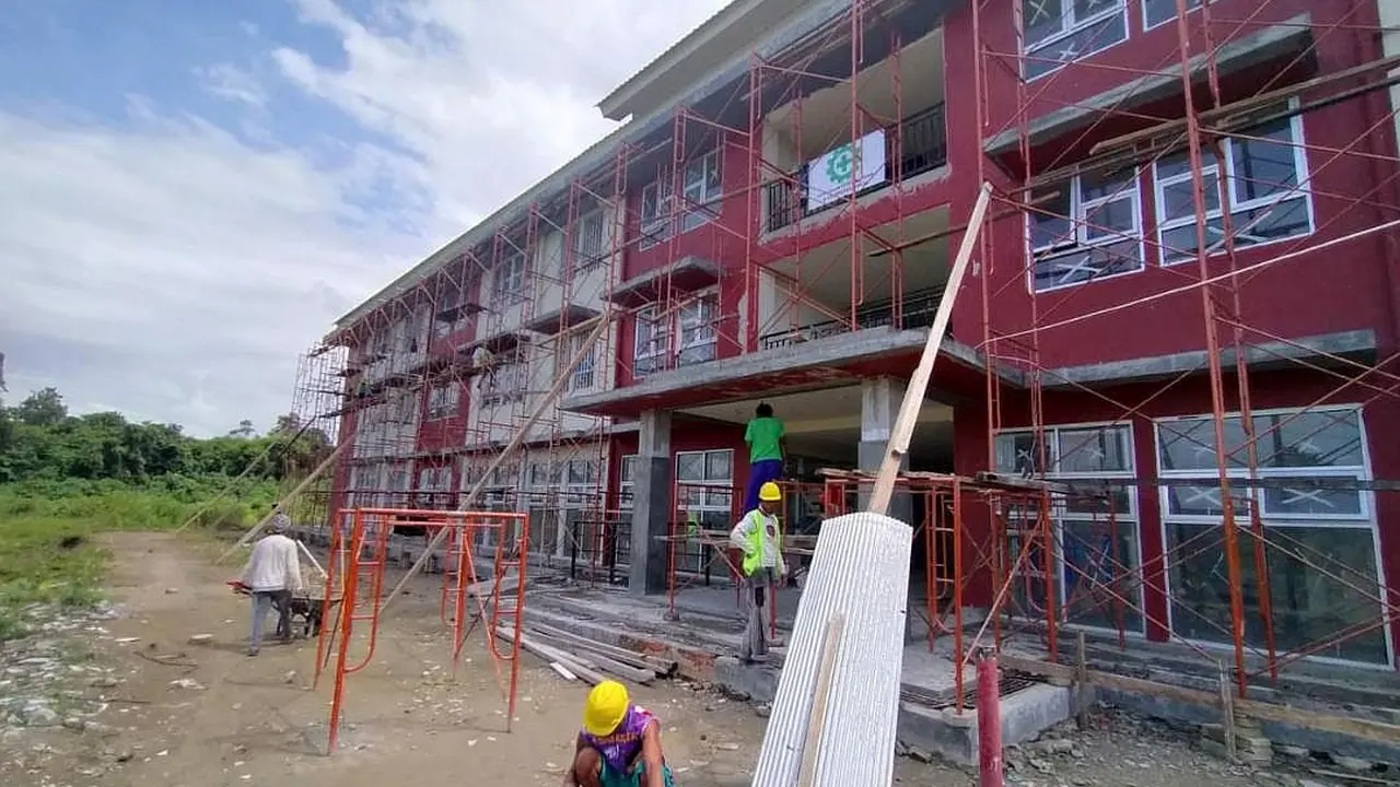 Kementerian PUPR tengah merevitalisasi rusun untuk para tenaga medis yang bekerja di RSUD Bahteramas Kendari. (Dok Kementerian PUPR)