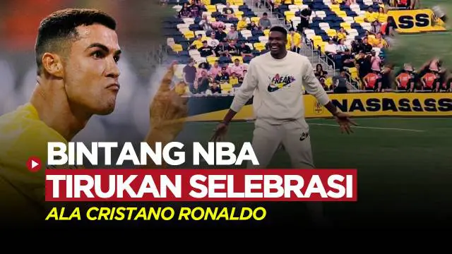 Berita video ada momen unik di Final Leagues Cup 2023. Sebelum laga dimulai, Giannis Antetokounmpo melakukan selebrasi 'Siu' ala Cristiano Ronaldo.