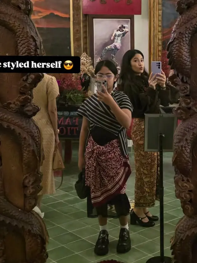 Tampilan Stylish Ishana Putri Dian Sastrowardoyo yang Beranjak Remaja. [@therealdistr]