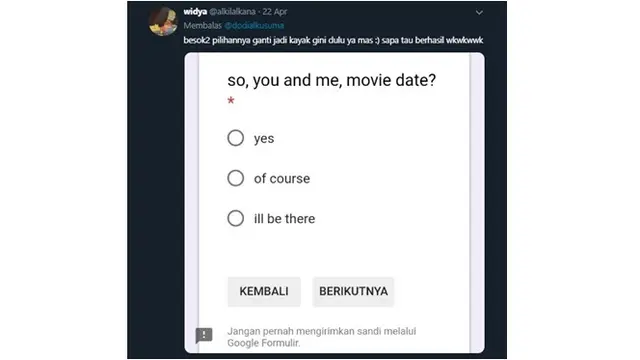 Usaha Ajak Gebetan Nge-date Ini Endingnya Bikin Nyesek