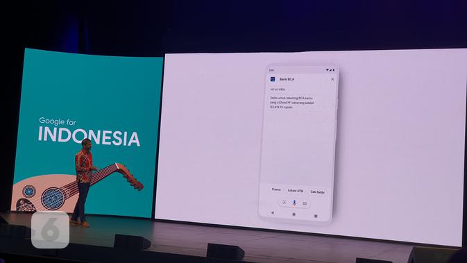 Google Assistant bisa dipakai untuk mengakses aplikasi BCA Mobile Banking di smartphone (Liputan6.com/Agustin Setyo W)