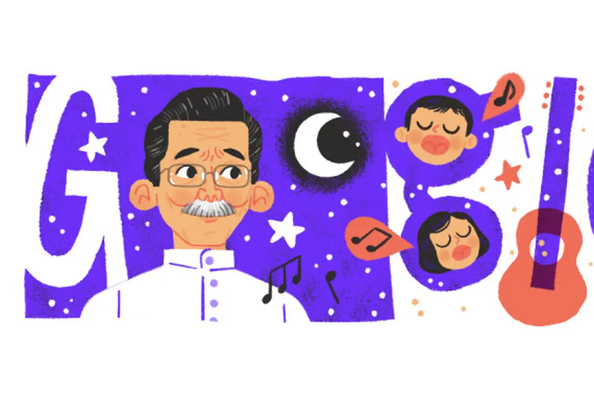 Google Doodle Peringati Ulang Tahun ke-94 AT Mahmud, Maestro Lagu Anak Legendaris