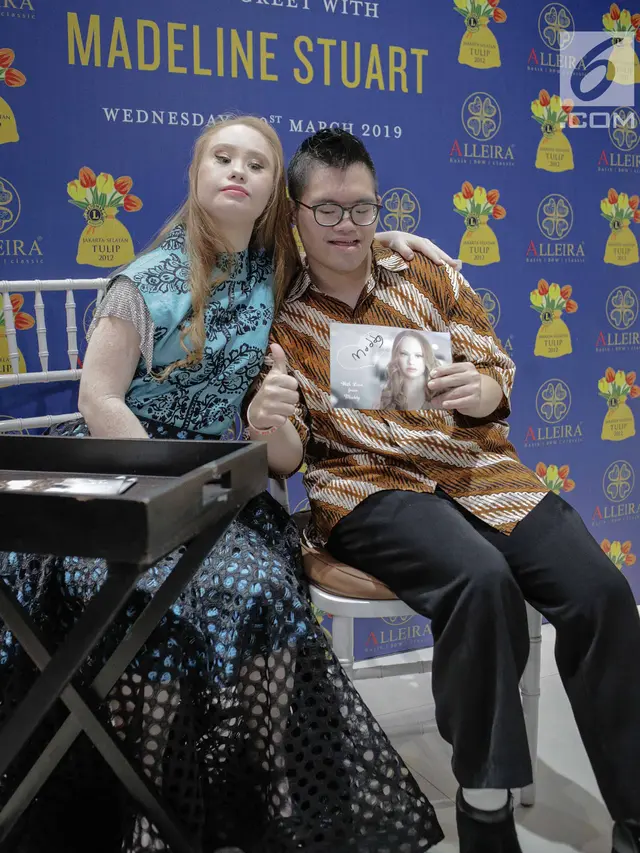 Model Down Syndrome Madeline Stuart Sapa Penggemar di Jakarta