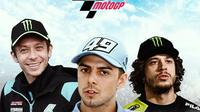 MotoGP - Valentino Rossi, Fabio Di Giannantonio, Marco Bezzecchi (Bola.com/Adreanus Titus)