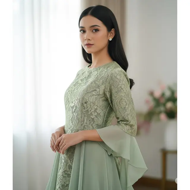 Model Baju Brokat Bangkok Terbaru. Foto: Gemini