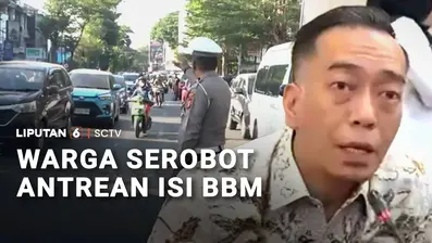 Antrean kendaraan sepanjang satu kilometer terjadi di sejumlah SPBU di Kota Makassar. Saat warga sudah lebih dari satu jam mengantre, tiba-tiba seorang warga datang menyerobot antrean, sambil membawa jeriken.