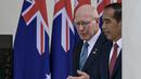 Kunjungan Gubernur Jenderal Australia itu untuk merayakan 75 tahun hubungan diplomatik Indonesia-Australia. (BAY ISMOYO / AFP)