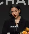 Putri Marino meraih penghargaan Face of Asia dalam ajang Marie Claire Asia Star Awards 2026 yang diselenggarakan di Busan, Korea Selatan. (dok. Instagram.com/@marieclairekorea)