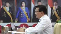 Juru Bicara Satgas Penanganan COVID-19 Wiku Adisasmito mengatakan PPKM Jawa-Bali harus terus dilakukan pengawasan dan evaluasi saat konferensi pers di Kantor Presiden, Jakarta, Kamis (7/1/2021). (Biro Pers Sekretariat Presiden/Kris)