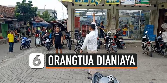 VIDEO: Polisi Lumpuhkan Pelaku Penganiaya Ibu Kandung