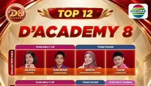 Persaingan Top 12 D'Academy 8 Makin Memanas, Seluruh Academia Raih Tiga Standing Ovation