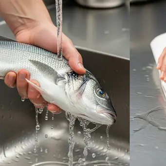 Bilas Cepat dan Keringkan Sebelum Dimasak. Foto: Gemini