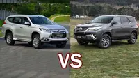 Mitsubishi Pajero Sport lebih mahal harganya dibandingkan Toyota Fortuner.