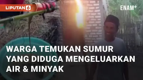 VIDEO: Viral Warga Temukan Sumur yang Diduga Mengeluarkan Air &amp; Minyak di Sumenep