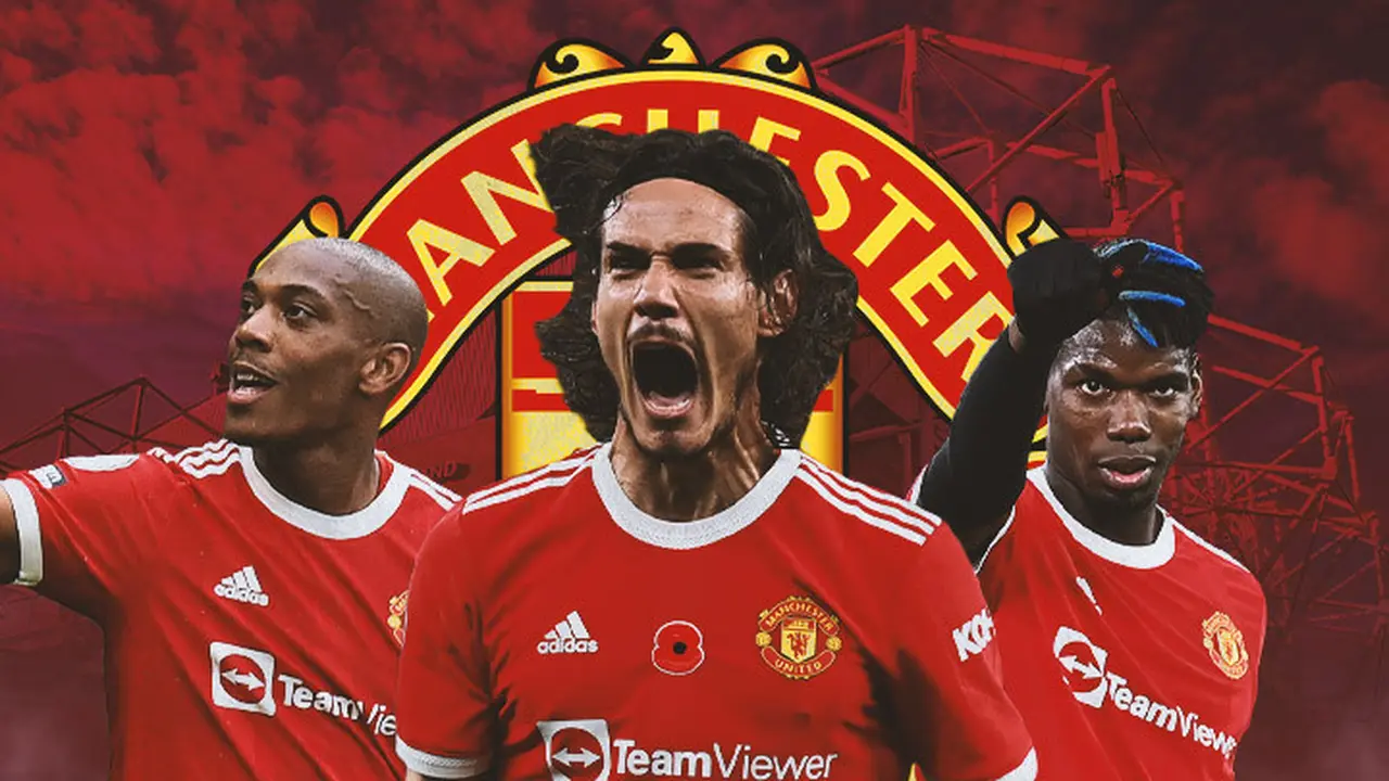 Manchester United - Anthony Martial, Edinson Cavani, Paul Pogba