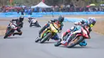 Yamaha Cup Race (YCR) yang digelar pada 21-22 September 2024 di sirkuit Pancasila Karaeng Mallombassang, Pangkep Sulawesi Selatan berjalan seru. (Bola.com/M Iqbal Ichsan)