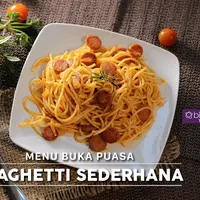 Spaghetti Sederhana, menu buka puasa khas Italia yang beda. (Fotografer: Adrian Putra, Digital Imaging: Muhammad Iqbal Nurfajri/Bintang.com)