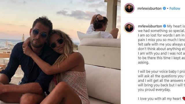 Caroline Flack dan Lewis Burton. (Instagram/ mrlewisburton)