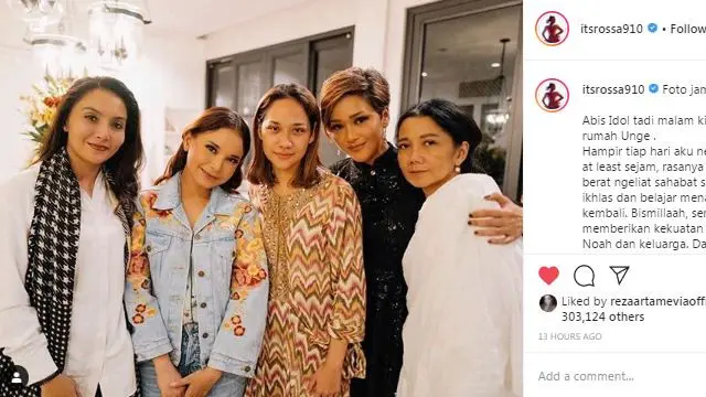 Unggahan Rossa. (Foto: Instagram @itsrossa910)