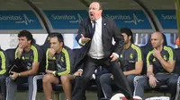 4. Rafael Benitez (Juni 2015-Januari 2016), 68%, pelatih yang dipecat dan digantikan oleh Zinedine Zidane. (AFP/Miguel Riopa)