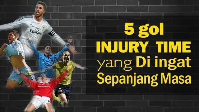 Video lima gol di menit terakhir pertandingan dari pemain sepak bola yang selalu di ingat para penggemar sepak bola karena gol nya membuat kemenangan pada klub mereka versi 90min.