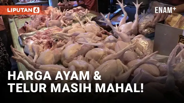 Emak-emak Pusing Harga Ayam dan Telur Masih Mahal