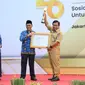 Sekretaris Jenderal (Sekjen) Kemendagri Suhajar Diantoro dalam acara Apel Hari Statistik Nasional (HSN) di Halaman Kantor BPS, Jakarta, Selasa (26/9/2023).