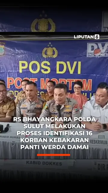 RS Bhayangkara Polda Sulut Melakukan Proses Identifikasi Terhadap 16 Korban Kebakaran Panti Werda Damai