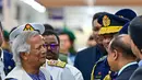 Dalam keterangan perdananya di Dhaka, Muhammad Yunus mengatakan prioritasnya adalah memulihkan ketertiban di Bangladesh. (MUNIR UZ ZAMAN/AFP)