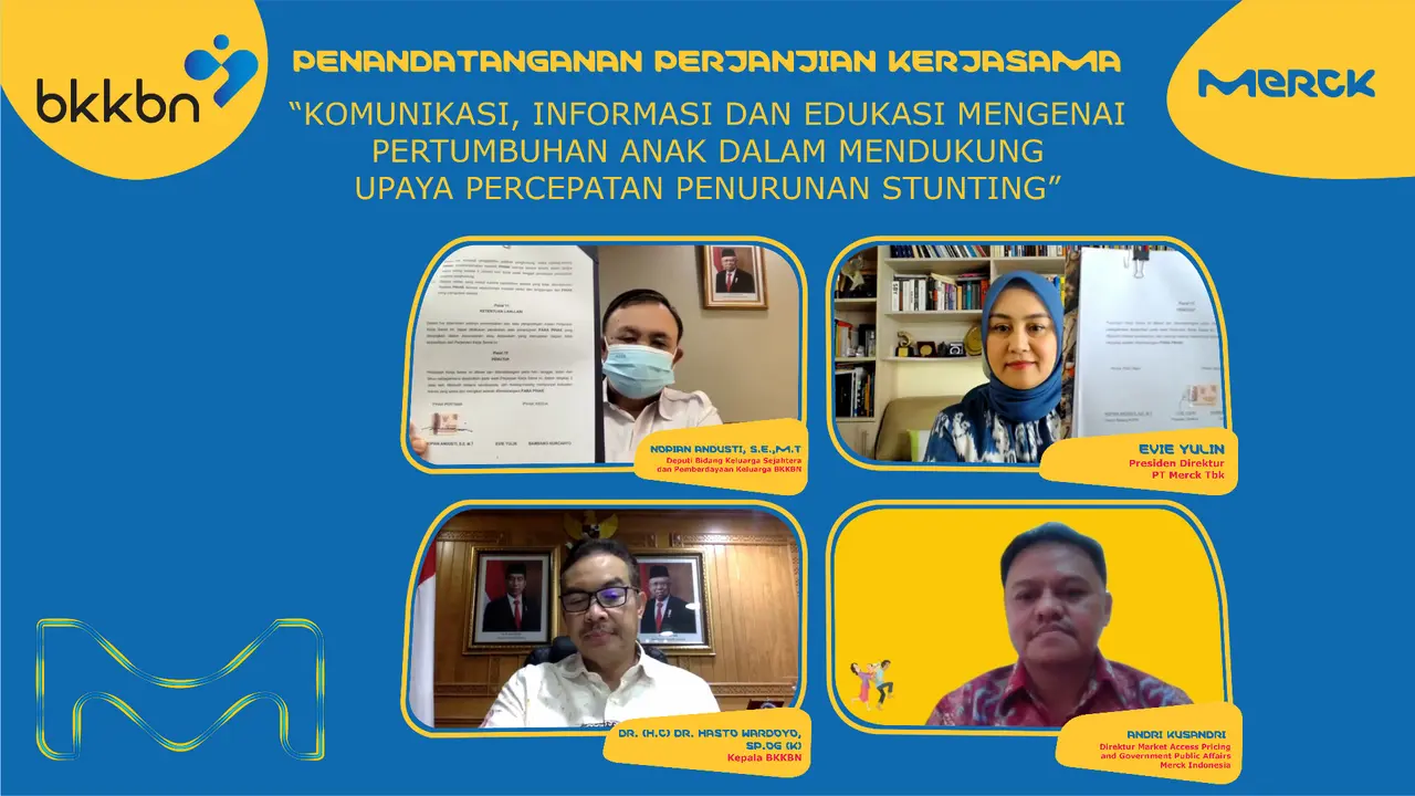 Merck dan BKKBN Teken Kerjasama untuk Edukasi Pertumbungan Anak