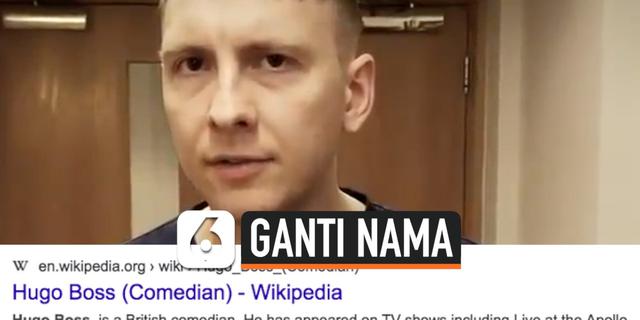 VIDEO: Aksi Protes, Pelawak Inggris Ganti Nama Jadi Hugo Boss