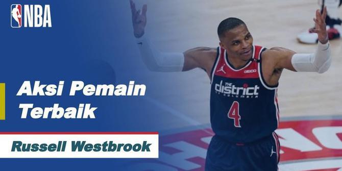 VIDEO: Cetak Triple-Double untuk Washington Wizards, Russell Westbrook Jadi Pemain Terbaik NBA Hari Ini