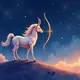logo ramalan zodiak sagitarius (sumber: AI generated)