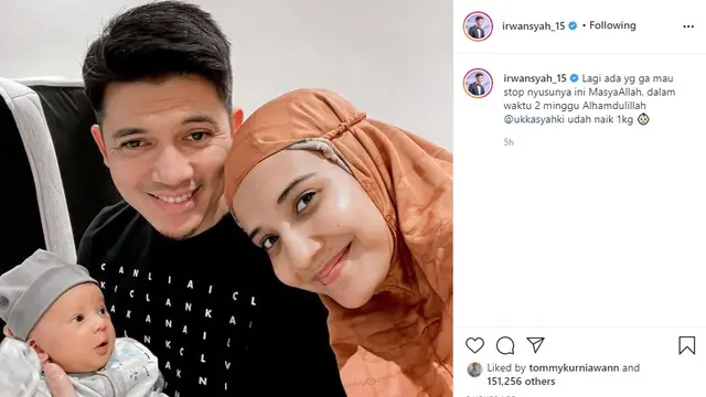 Irwansyah - Zaskia Sungkar (Foto: Instagram/@irwansyah_15)