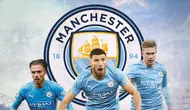 Manchester City - Jack Grealish, Ruben Dias, Kevin De Bruyne (Bola.com/Adreanus Titus)