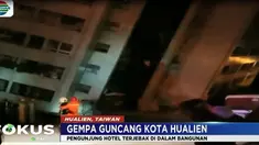 Diduga sejumlah pengunjung hotel terperangkap di dalam bangunan Hotel Marshal.