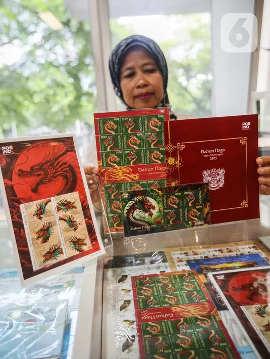 Peluncuran prangko edisi Imlek 2024 ini adalah upaya pemerintah Indonesia dalam memberikan perhatian kepada budaya nasional. (Liputan6.com/Angga Yuniar)
