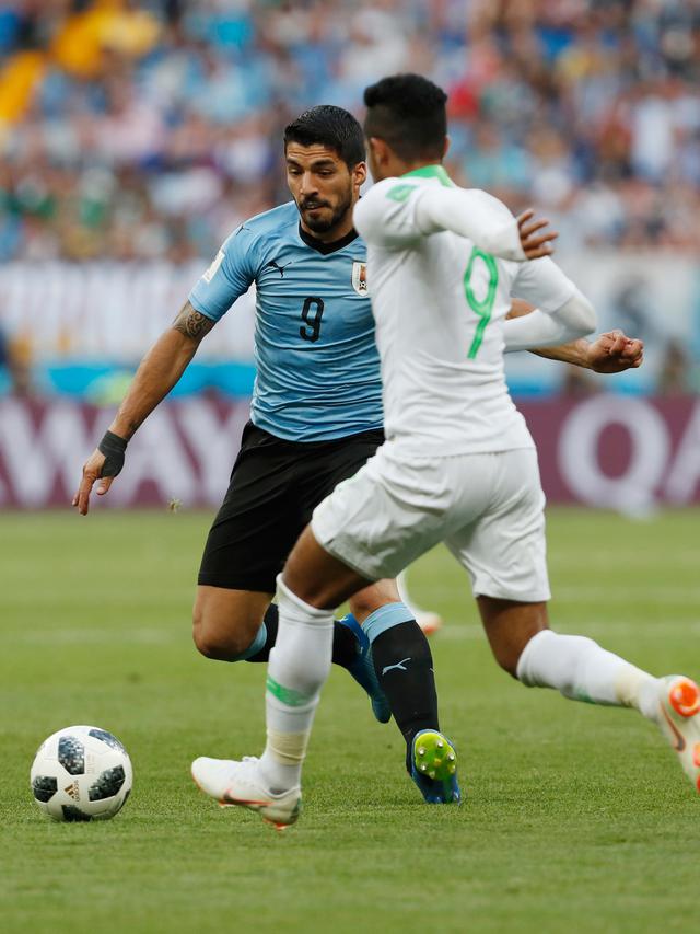 Luis Suarez Bawa Uruguay Bungkam Arab Saudi