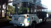 Bus Sonagar segera menjadi moda angkutan wisata di kabupaten Garut (Liputan6.com/Jayadi Supriadin)