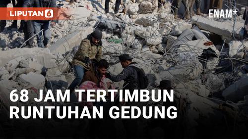 VIDEO: Tertimbun Selama 68 Jam, 2 Orang Anak Berhasil Diselamatkan Dari Runtuhan Gedung Gempa Turki